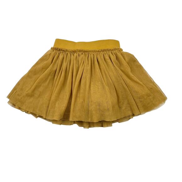 Taylor Joelle Mustard Tulle Skirt - Picture 1 of 9